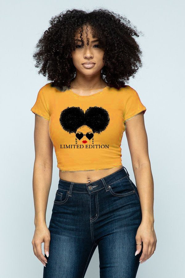 Limited Edition Graphic Crop Top