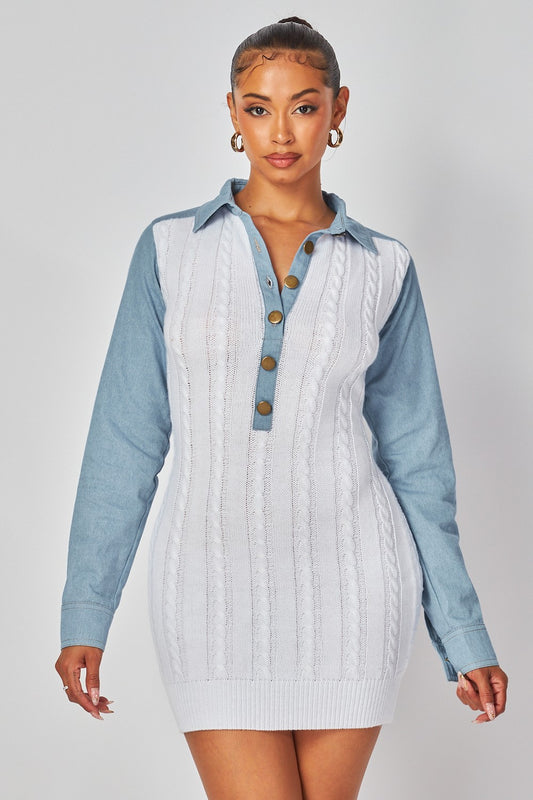 Soft Power Play Sweater Dress