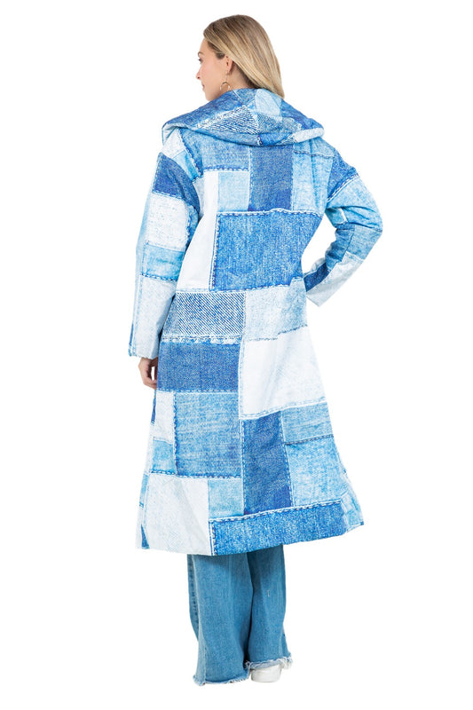 Blueprint Belle Patchwork Puffer Coat