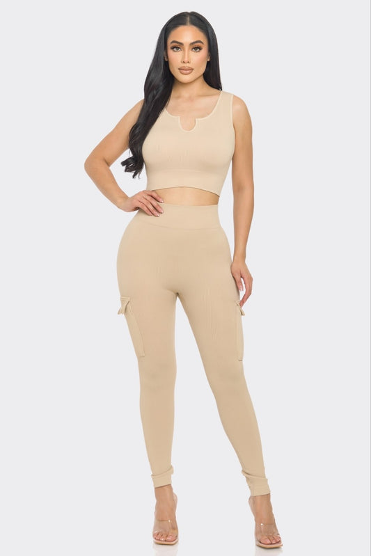 Contour Motion Cargo Legging Set