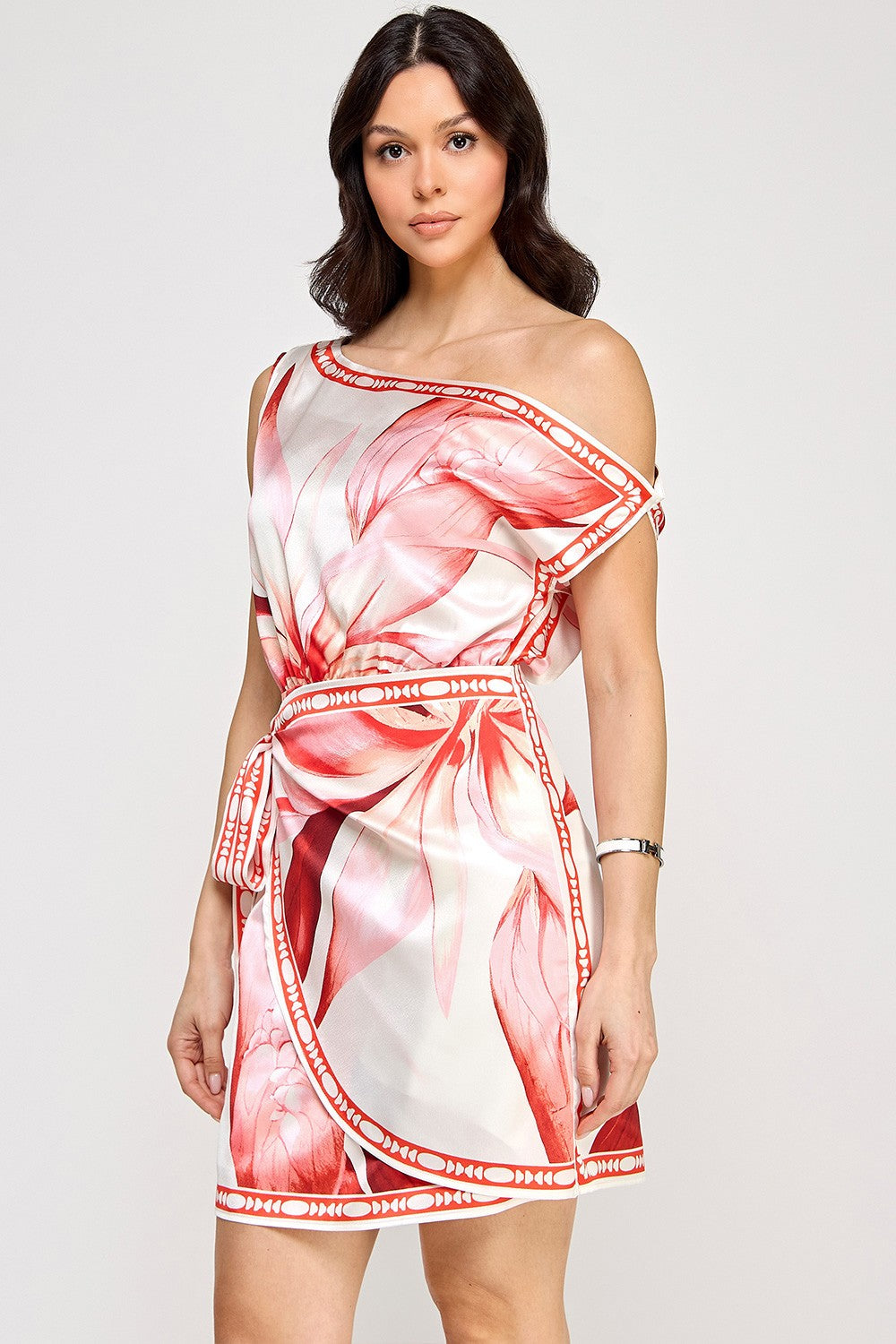 Blossom Aura  Wrap Mini Dress