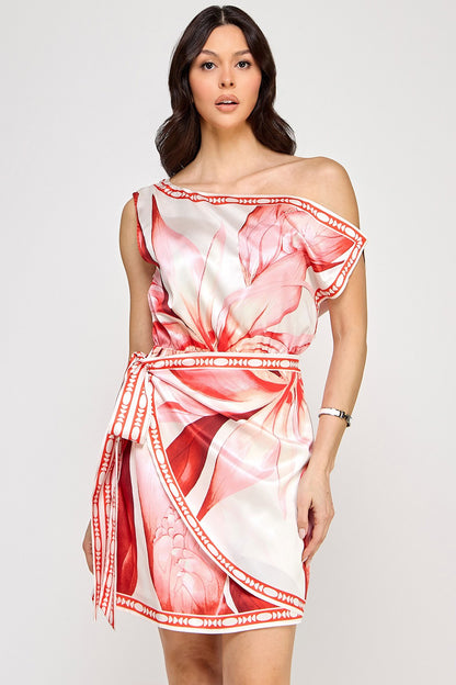 Blossom Aura  Wrap Mini Dress