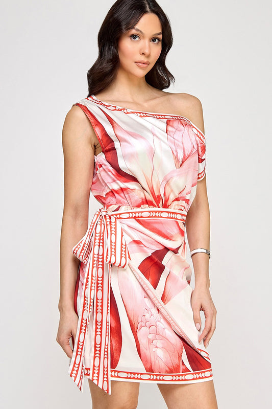 Blossom Aura  Wrap Mini Dress