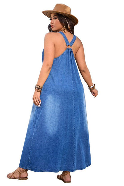 Easy Breeze Denim Maxi Dress