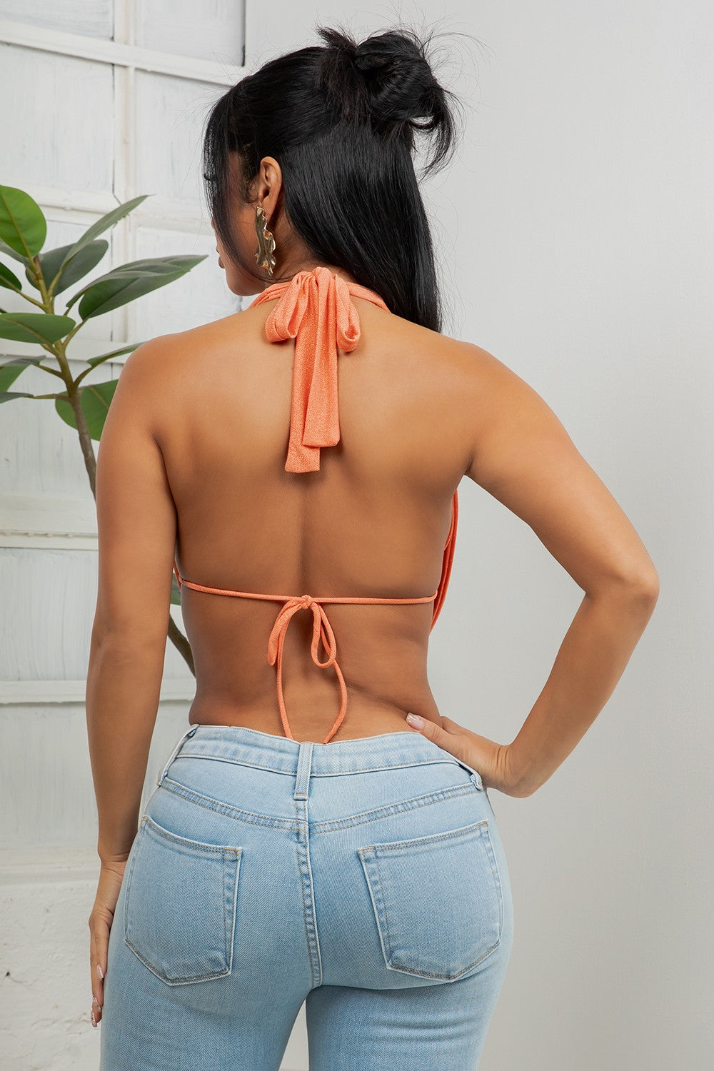 Shine Bright Glitter Halter Top