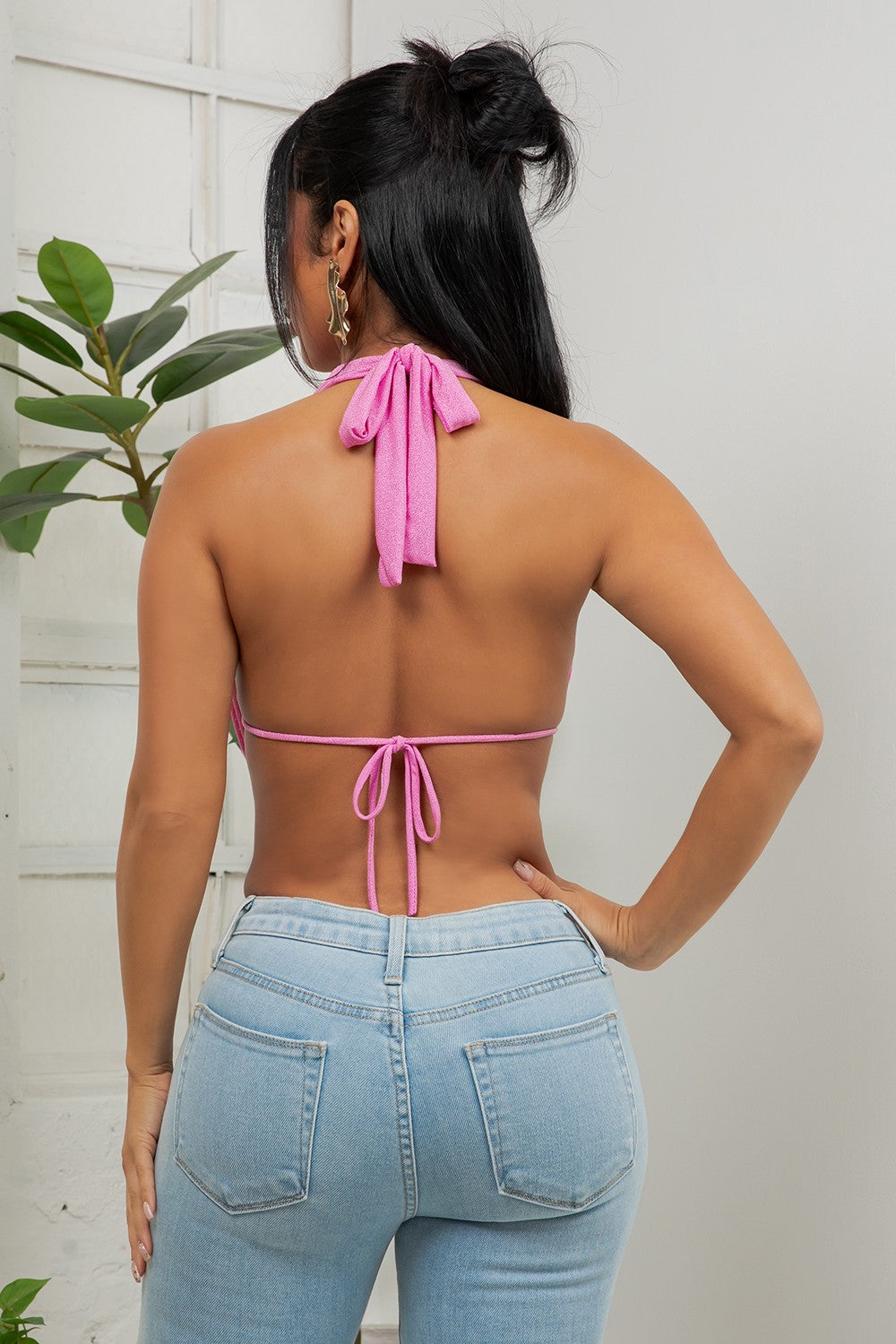 Shine Bright Glitter Halter Top