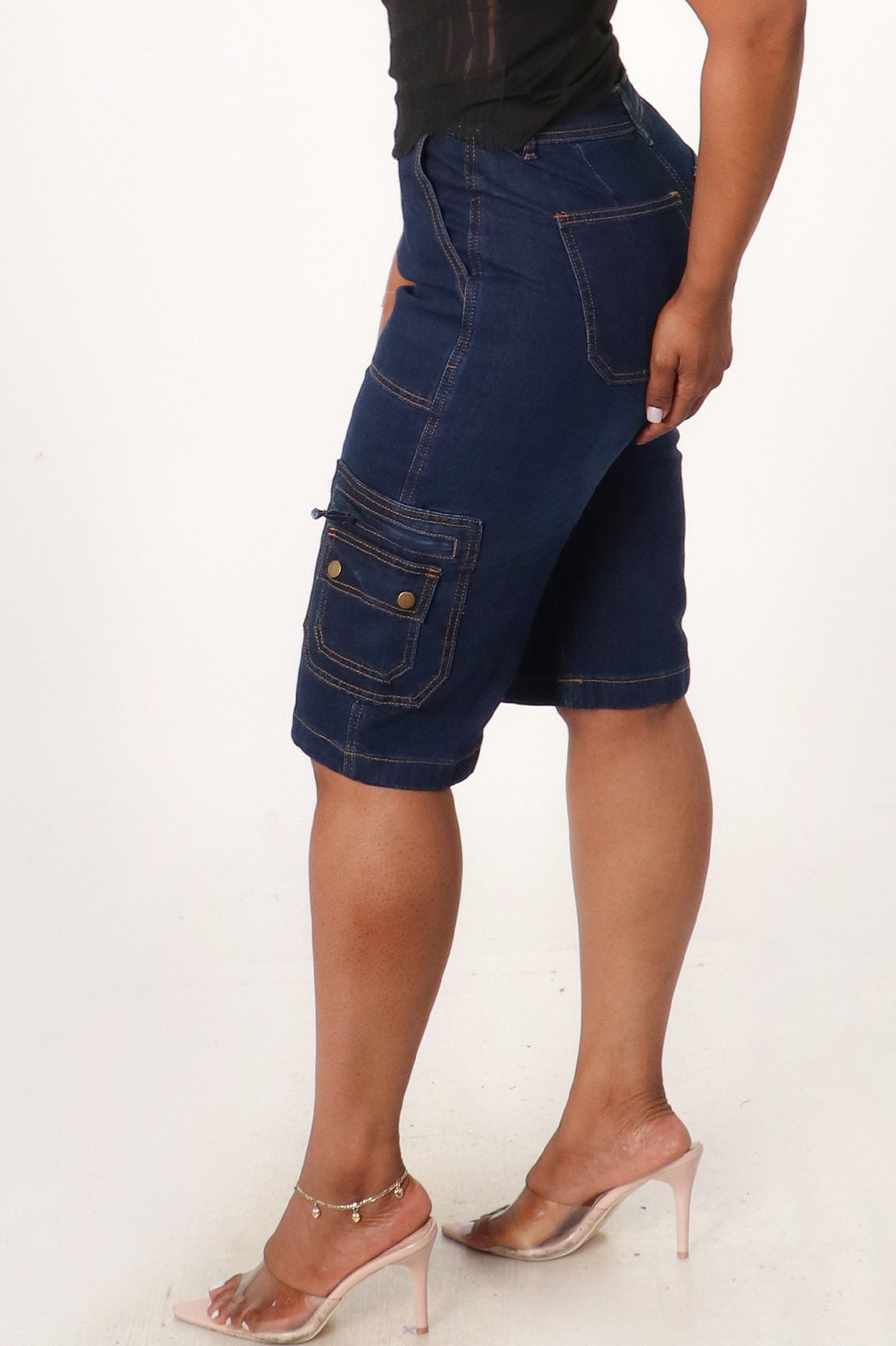 Utility Chic Cargo Biker Shorts