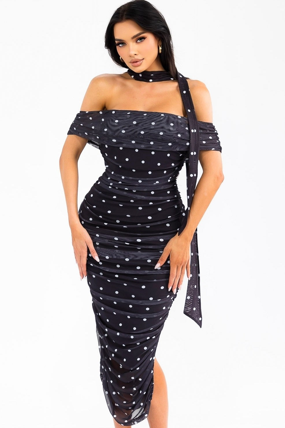 Polka Dot & Unbothered Midi Dress