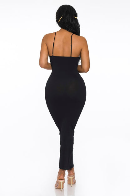 Second Skin Ribbed Maxi Dress