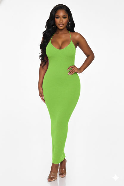 Second Skin Ribbed Maxi Dress