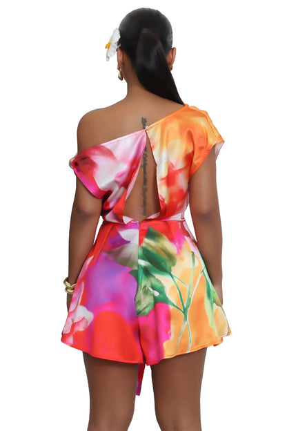 Golden Bloom Romper