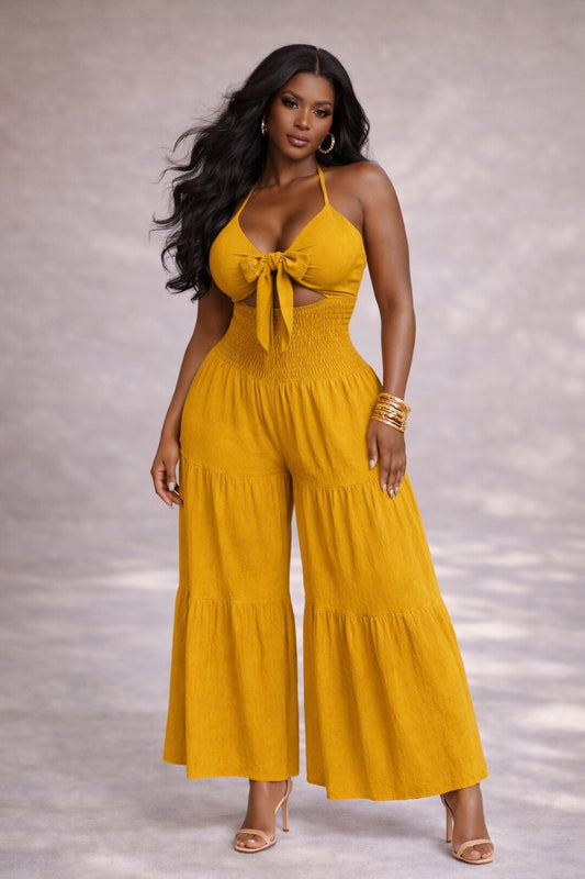 Golden Hour Goddess Jumpsuit