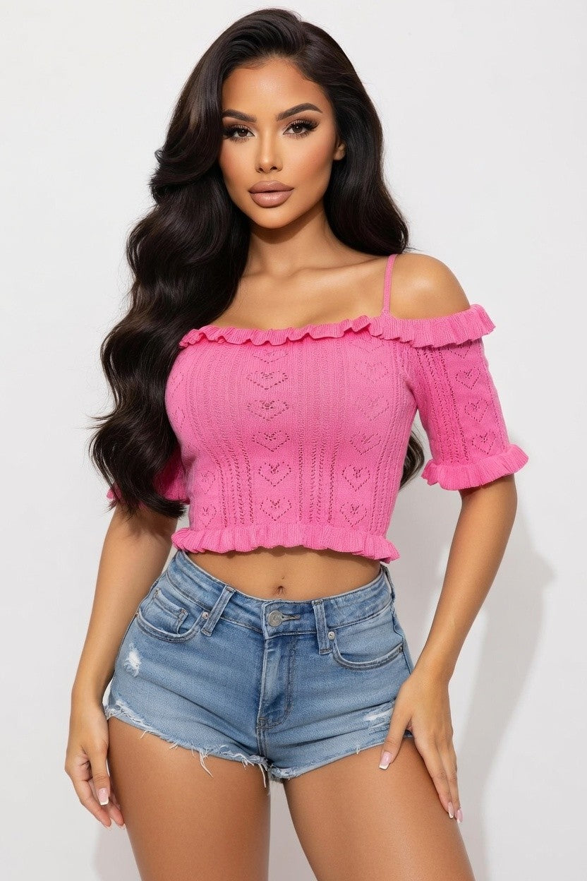 Sweetheart Pointelle  Top