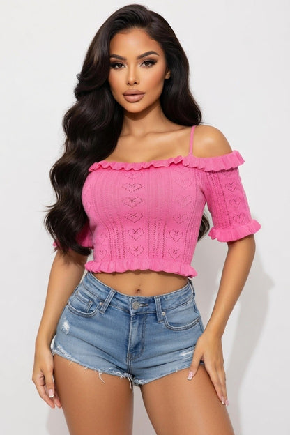 Sweetheart Pointelle  Top