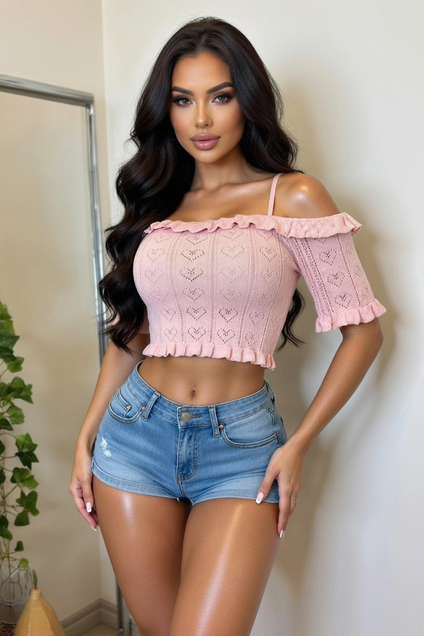 Sweetheart Pointelle  Top