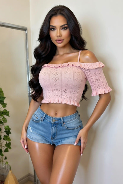 Sweetheart Pointelle  Top