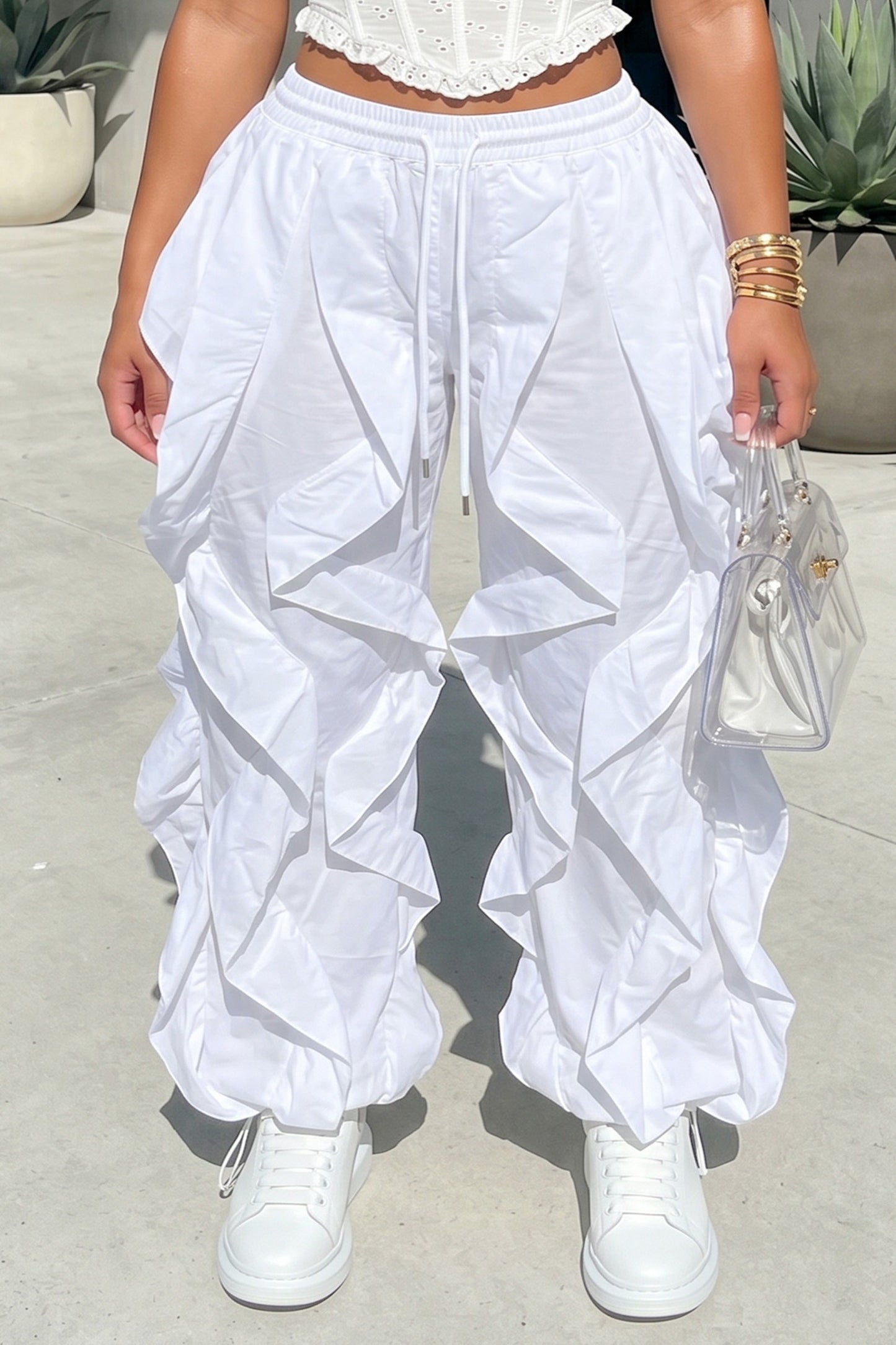 Run The Streets Ruffle Joggers