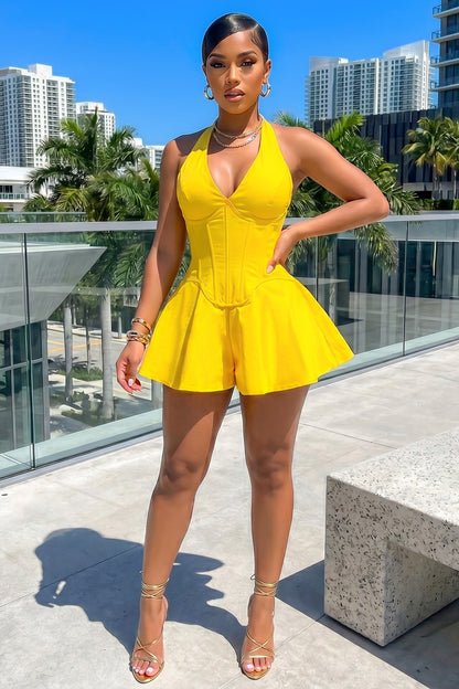 Sunshine State Flare Romper