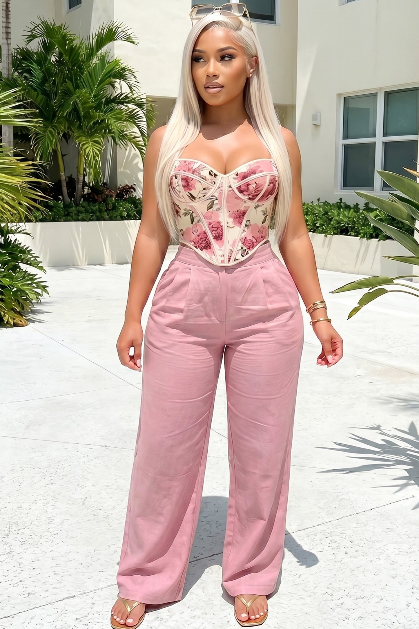 City Chic Wide Leg Trousers