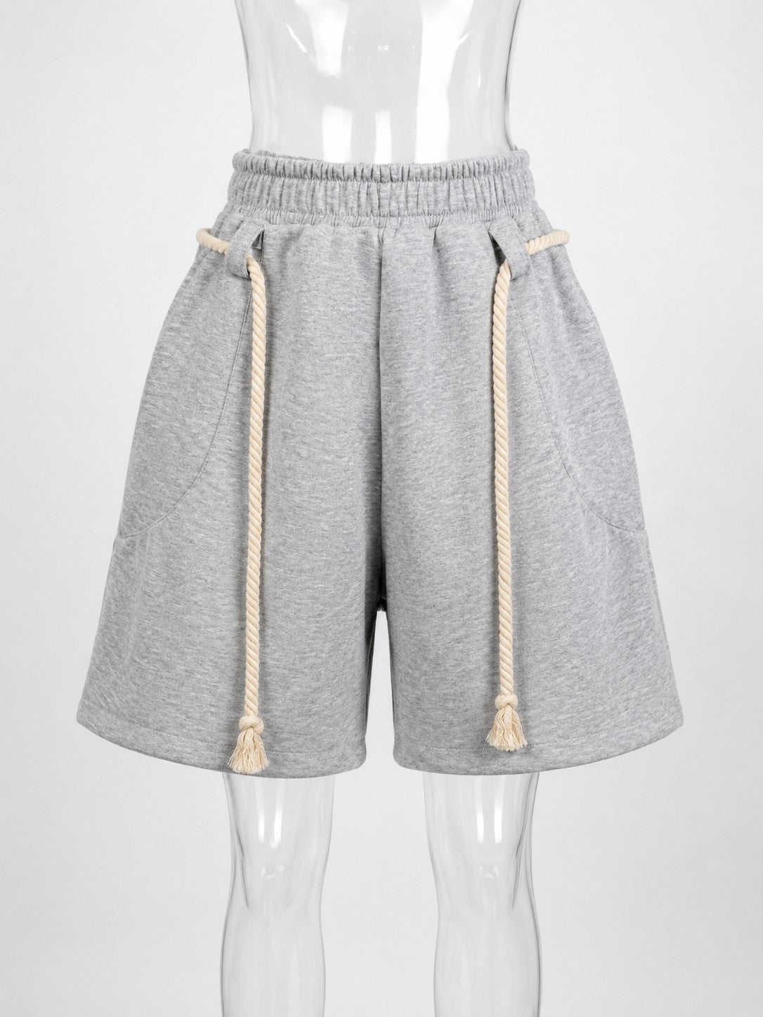 Weekend Ease Rope Belt Shorts