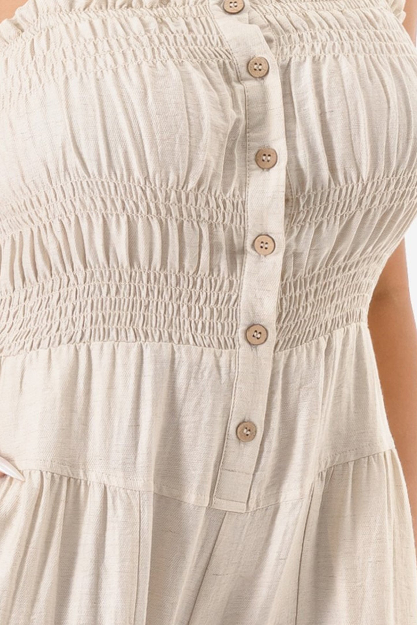 Sunlit Stroll Tiered Jumpsuit