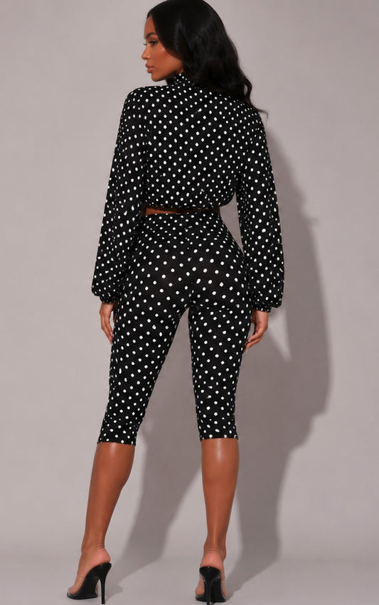Dot The Occasion Capri Set
