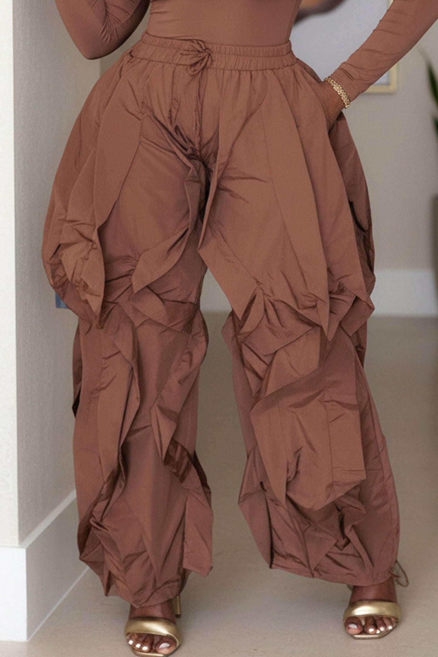 Run The Streets Ruffle Joggers