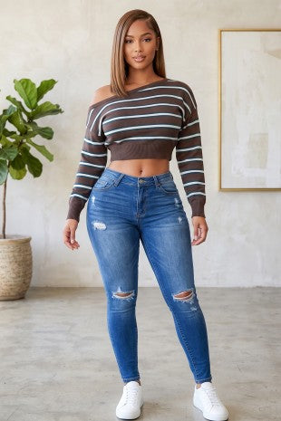 Sorrento Stripe Knit Top