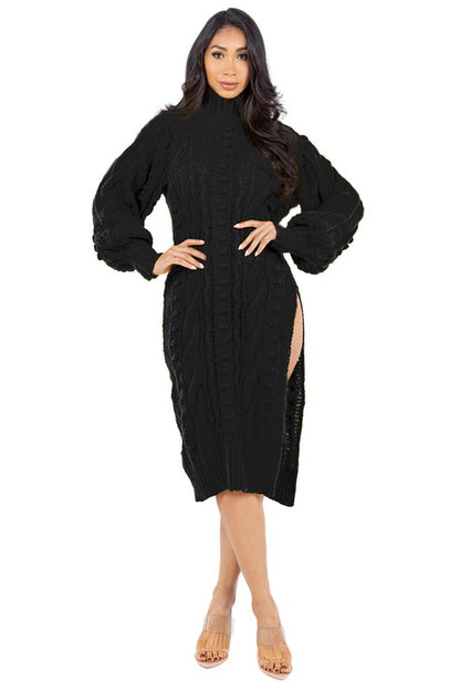 Cozy Temptation Sweater Dress