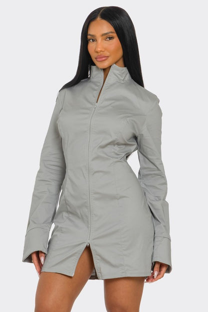 Command Zip Mini Dress