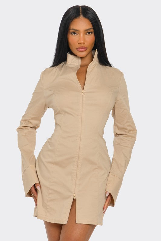 Command Zip Mini Dress