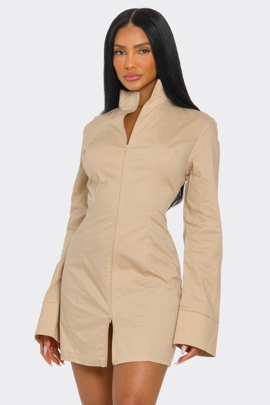 Command Zip Mini Dress
