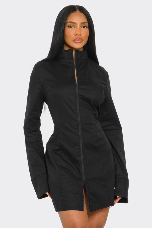 Command Zip Mini Dress