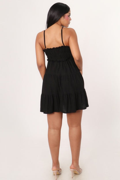 Sweet Escape Linen Mini Dress