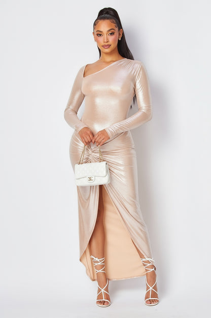 Celestial Shine One-Shoulder Dress