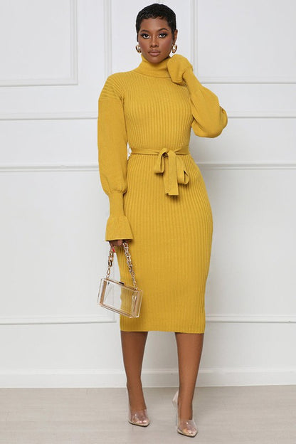 Warm Embrace Midi  Dress