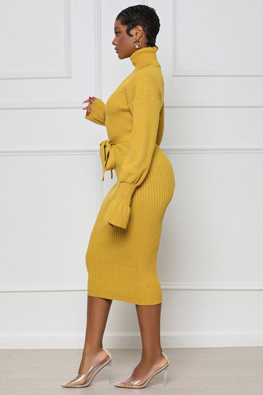 Warm Embrace Midi  Dress