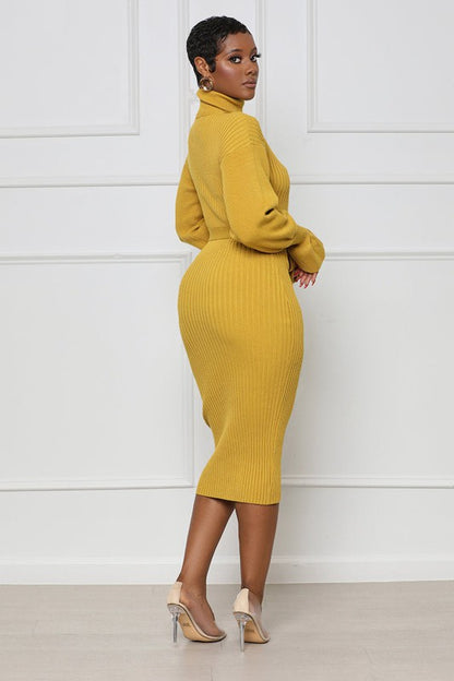 Warm Embrace Midi  Dress