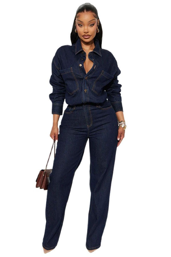 Downtown Denim Jumpsuit