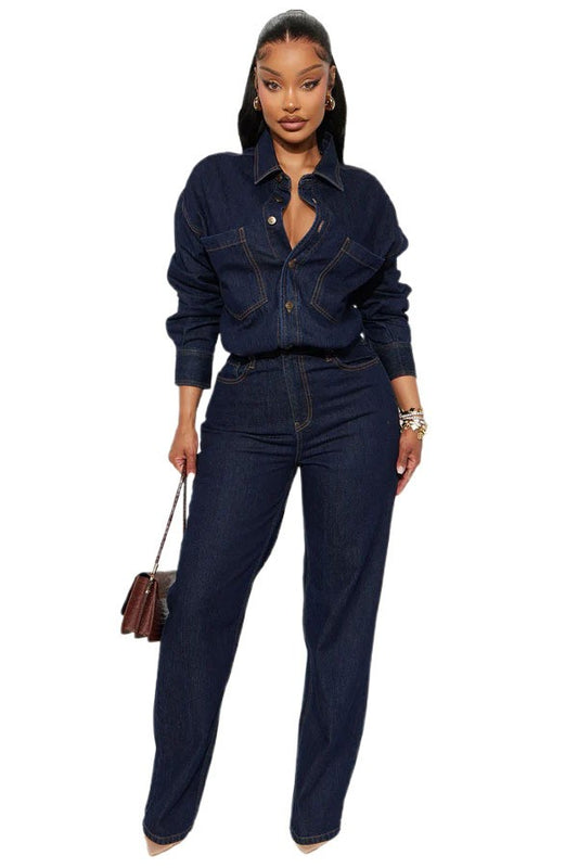 Downtown Denim Jumpsuit