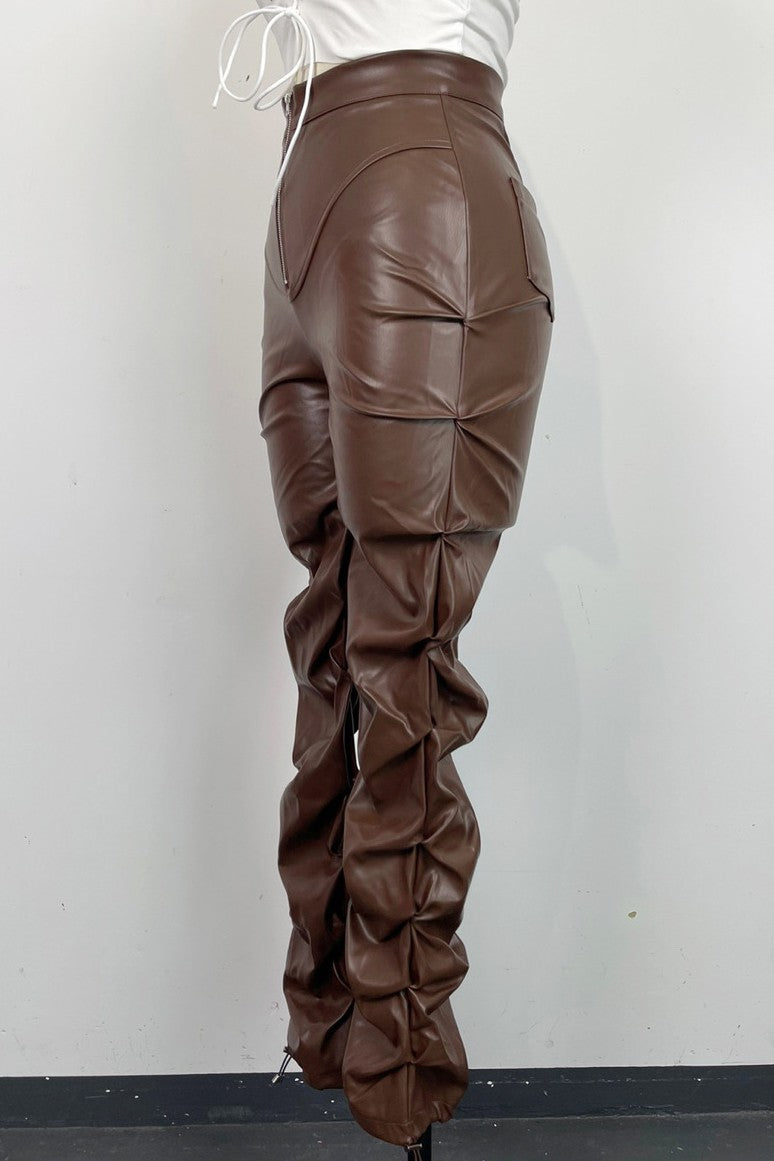 Stacked Envy Faux Leather Pants