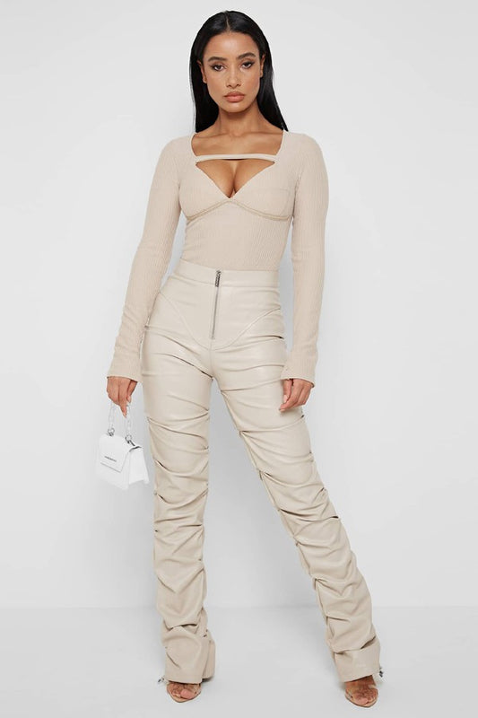 Stacked Envy Faux Leather Pants