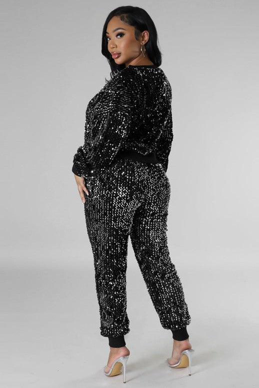 Glow Season Sequin Lounge Set