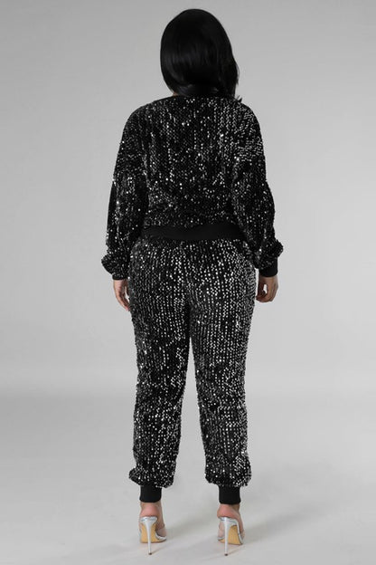 Glow Season Sequin Lounge Set