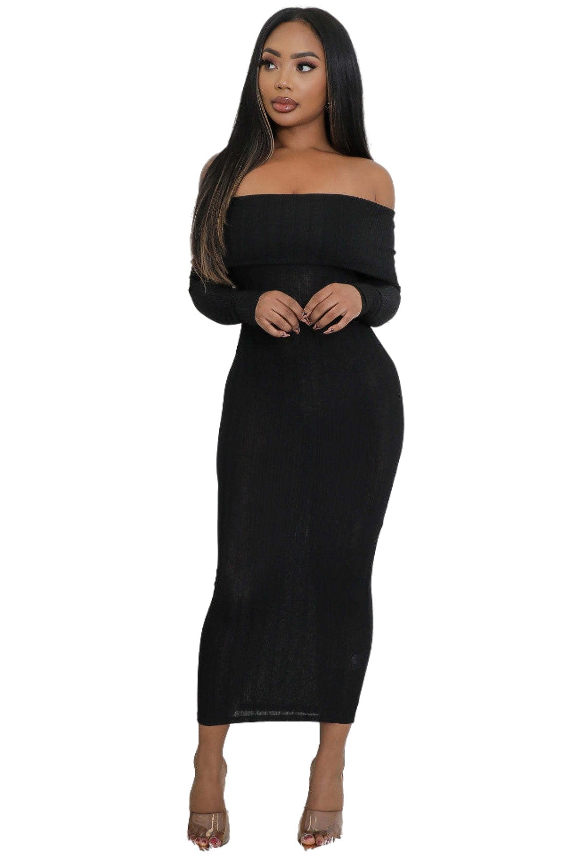 Allure Off-Shoulder Maxi Dress