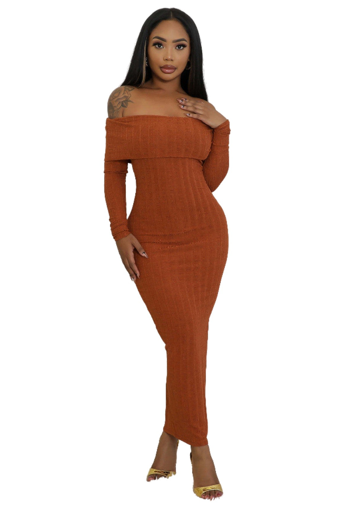 Allure Off-Shoulder Maxi Dress