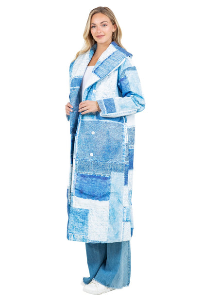 Blueprint Belle Patchwork Puffer Coat