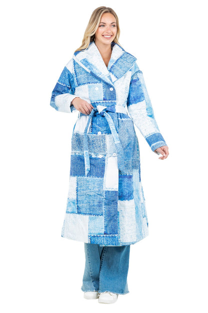 Blueprint Belle Patchwork Puffer Coat