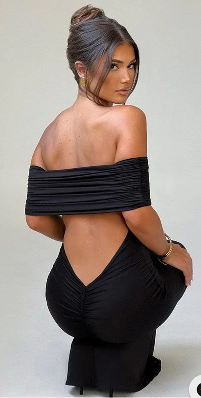 Elevated Muse Off-Shoulder Maxi Dress