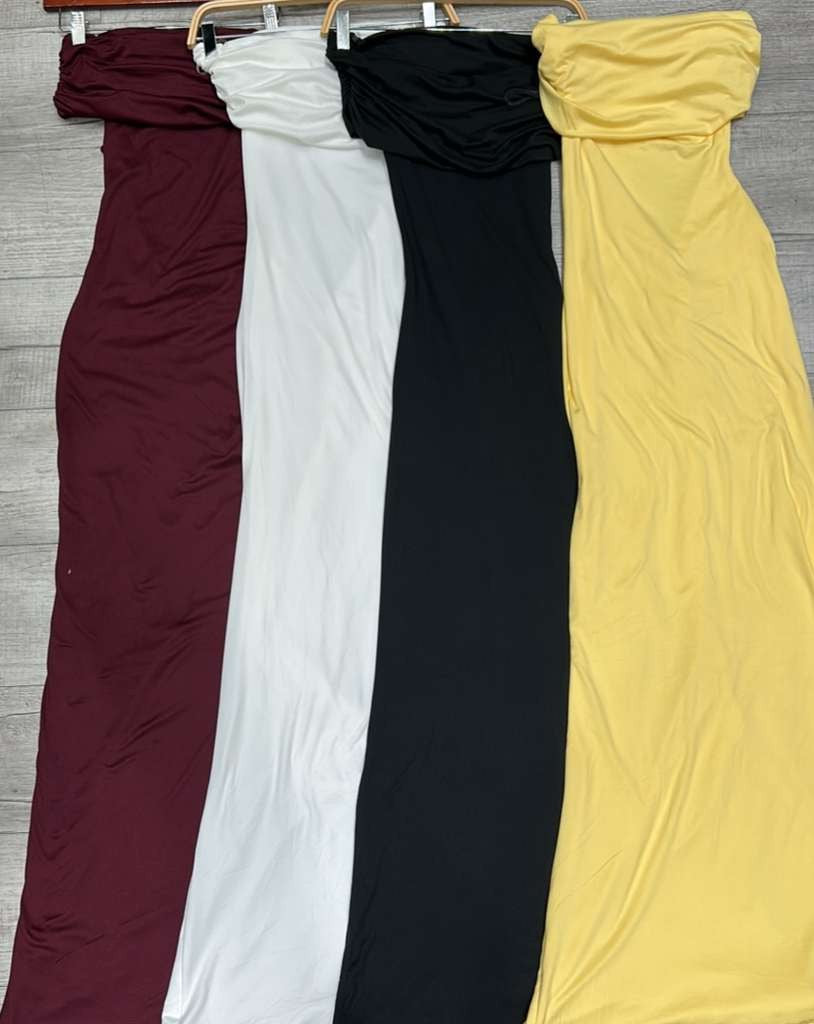 Elevated Muse Off-Shoulder Maxi Dress